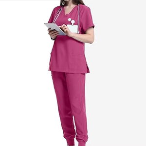 Uniforme médico de hospital de secado rápido para hombres y mujeres, conjuntos de uniformes médicos de enfermería, Tops, pantalones, uniforme - Product Image 4