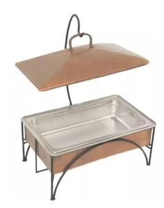 Hotel restaurante Catering accesorios oro Acero inoxidable Catering servicio Buffet comida equipo frotamiento plato - Product Image 4