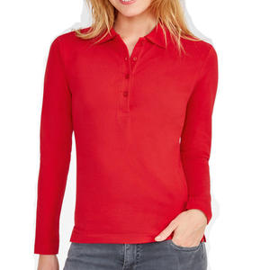 Precio económico Polo de mujer a la venta Fácil de usar y lavar Secado rápido Transpirable Cómodo para soportes Uso Polo de mujer - Product Image 1