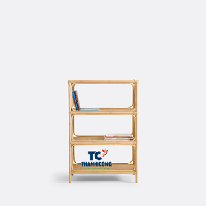 Étagère à livres en rotin en gros, étagère de rangement pour chambre d'enfant faite à la main, étagère d'exposition en osier naturel pour la décoration de la chambre d'enfant - Product Image 1