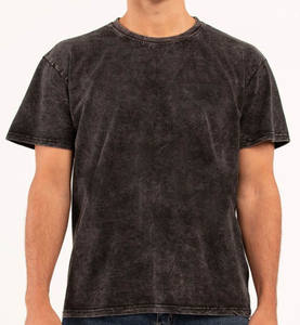 Camiseta de lavado ácido para hombre de alta calidad, tela de punto de algodón 100% hecha a medida, nueva venta al por mayor a bajo precio - Product Image 4