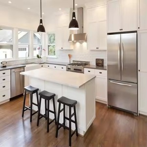 2025 Nuevo estilo Fábrica de Vietnam RTA Puerta de armario de cocina moderna Diseño de coctelera de madera Precio al por mayor - Product Image 4