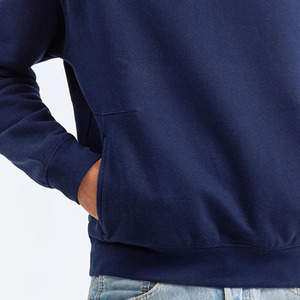 เสื้อฮู้ดผ้าฟลีซสำหรับผู้ชาย เสื้อสเวตเชิ้ตแบบสวมหัวเนื้อหนา มีฮู้ดและทรงหลวม ลายเรียบ สำหรับฤดูหนาว - Product Image 5