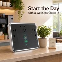 Analyseur de santé intelligent tout-en-un pour usage domestique avec capteur intelligent et analyse faciale par IA, alimenté par prise en alliage d'aluminium