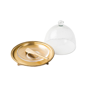 Plato de mantequilla de latón personalizado elegante utensilios de cocina plato de mantequilla cuadrado producto de Venta caliente de alta calidad - Product Image 1