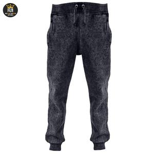 Pantalones de hombre transpirables de secado rápido con lavado ácido y sudor con logotipo personalizado - Product Image 3