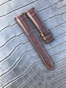 Bracelet en cuir de vache véritable de luxe 20mm de remplacement bracelets de smartwatch compatibles montres de 18mm fabriquées pour des tailles de 20/21/22mm - Product Image 4