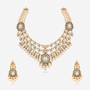 Kundan Necklace 187729 Elegant <b>Wedding</b> <b>Accessory</b> - Product Image 1
