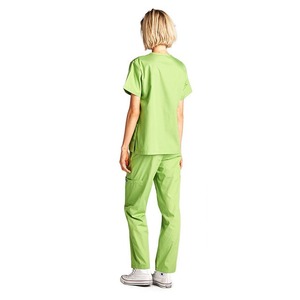 Uniformes de Enfermería de moda de alta calidad para mujer, uniformes de hospital de nuevo diseño, conjuntos de uniformes de Enfermería Médica de punto - Product Image 3