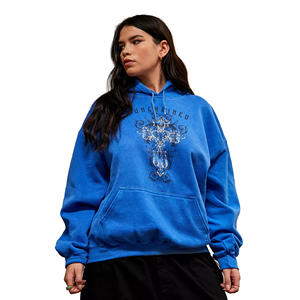 เสื้อสวมหัวมีฮู้ดแขนยาวสำหรับผู้หญิงผ้าคอตตอนมี100% ปรับแต่งได้สำหรับฤดูหนาว - Product Image 1