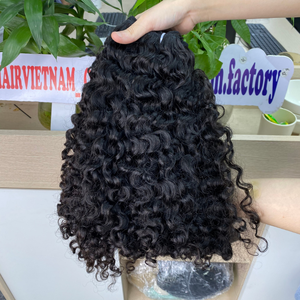 Pelo de trama de piel rizada birmana de alta calidad Fabricante de Vietnam Longitud OEM profesional Muchas texturas Material humano crudo - Product Image 1