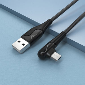 3A Carga rápida USB a Micro Cable 2M Cobre puro y aleación de aluminio para Android e IOS Modelo 1101106 NEGRO en caja - Product Image 5