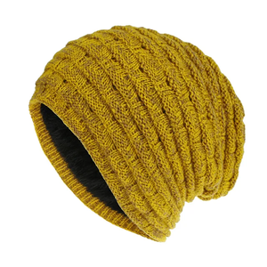 High Quality Adjustable <b>Fleece</b> Slouchy <b>Beanies</b> Custom Logo Embroidery Patch OEM Wholesale Comfortable Warm Winter Unisex - Product Image 3