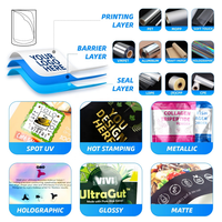 Sacs en aluminium Mylar de 3,5 g avec logo imprimé personnalisé, découpés à la forme, anti-odeur, à fermeture éclair, pour l'emballage et le stockage d'aliments, de collations et de lait