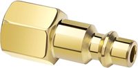 Raccord rapide pour compresseur d'air, filetage femelle NPT 1/4 pouce, type D industriel, en laiton massif
