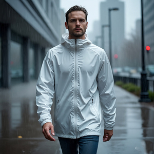 Abrigos de lluvia cortavientos para hombre Otoño Invierno ropa al aire libre con capucha chaquetas de lluvia impermeables para hombre de manga larga senderismo prendas de vestir exteriores para hombre - Product Image 5