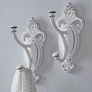 Handmade durable iron wall <b>hooks</b> for farmhouse entryway bathroom or <b>kitchen</b> decor with a charming antique metal look - Product Image 6