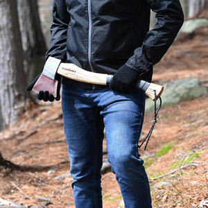 Premium Handmade Damascus Steel <b>Axe</b> with Engraved Handle Heavy-Duty <b>Wood</b> Cutting Tool Industrial Grade Featuring Leather Sheath - Product Image 2