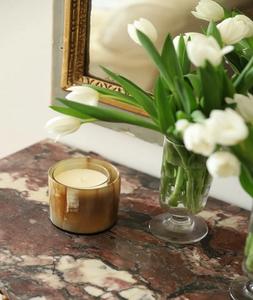 Portavelas Decorativo de Cerámica Ecológico con Base de Madera de F S International - Product Image 6