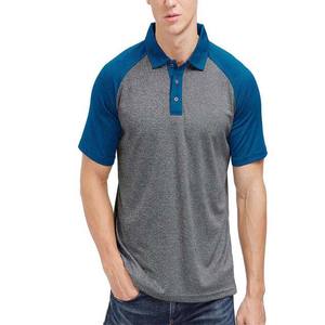 Polo en blanco personalizado bordado informal manga corta negocios botón abajo contraste color tejido ropa de hombre de talla grande polos - Product Image 1