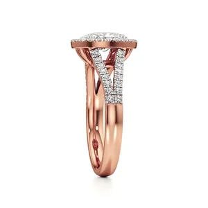 แหวนเพชรทรงวงรี - ดีไซน์หรูหราสง่างาม - Product Image 5