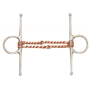 บิตม้าแบบ Full Cheek Twisted Wire Snaffle ทำจากสแตนเลสขัดเงา พร้อมปากม้าแบบเรียบ สำหรับอุปกรณ์ขี่ม้า - Product Image 5