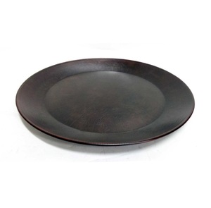 Vente chaude ensemble décoratif de 3 assiettes rondes en fer couleur noir mat Style classique décoratif dîner plateaux de service et assiettes - Product Image 3