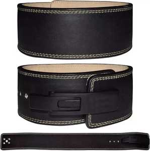 Ceinture d'haltérophilie en cuir véritable personnalisée avec boucle en acier Ceintures de fitness de gymnastique Ceintures à levier pakistanaises Support dorsal - Product Image 6