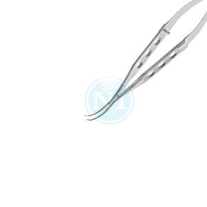 Pinzas para Sujetar Lentes de 4.5 Pulgadas con Punta Redonda Angulada, Instrumento Oftálmico, Pinzas Quirúrgicas para Sujetar Lentes - Product Image 3