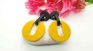 Prix de gros direct pour fabriqués à la main Vintage corne de buffle boucles d'oreilles forte demande pour les femmes filles tenue de fête de mariage inde - Product Image 2