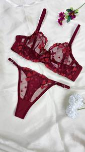 Ensemble soutien-gorge et culotte en dentelle pour femmes, vente en gros, avec design personnalisé, fabriqué en Turquie, opt133 - Product Image 5