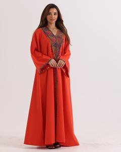 Vente en gros Abaya de luxe personnalisée en satin pour femmes Petite robe turque islamique avec manches à volants Abaya de style Dubaï pour musulmanes - Product Image 3