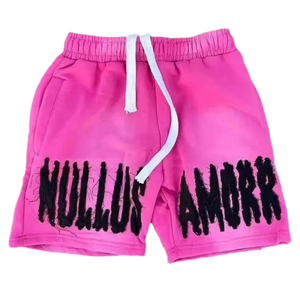 Ensemble de shorts délavés à l'acide en coton de haute qualité pour hommes vente en gros de t-shirts et de shorts pour l'été et la salle de sport - Product Image 1