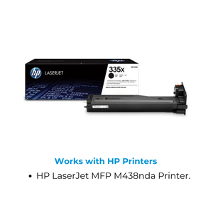 Cartouche de toner HP 335X haute capacité originale pour LaserJet W1335X compatible avec divers modèles - Product Image 4
