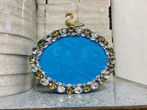 Faizacraft กระเป๋าคลัทช์ทำจากเรซินคุณภาพดีแบบดั้งเดิมลายเปลือกหอยมุก - Product Image 4