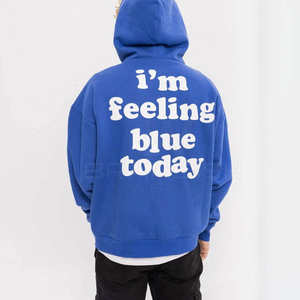 Sweats à capuche tendance pour hommes, grande taille, imprimés en relief, en coton, style décontracté, fabriqués au Pakistan, 2025 - Product Image 4