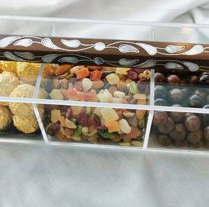 Luxury Treat Box Acrylic Candy Container with Lid for Ramadan & Gifting Storage Boxes & <b>Bins</b> Arabic Decorative - Product Image 2