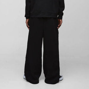 Pantalones de chándal holgados en blanco lavados personalizados para hombre, pantalones de chándal de 100% algodón pesado 450GSM con logotipo impreso DTG personalizado - Product Image 4