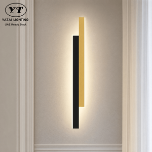 Modern 30W Acrylic LED <b>Wall</b> <b>Light</b> 80CM Linear CCT Selectable Indoor Gold Black For Living Room Bedroom Stairwell - Product Image 1