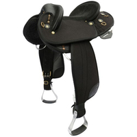 Selle de cheval western anglaise sur mesure en cuir véritable durable avec arceau en bois