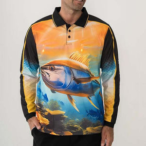 Camisa de Pesca Personalizada con Protección Solar UV 50+, Impresión Digital, Transpirable, de Alta Calidad, Secado Rápido, Manga Larga para Hombre - Product Image 6