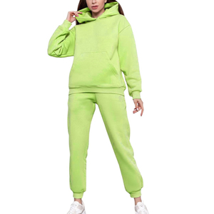 Sudadera de gran tamaño para mujer de moda con joggers con cordón, Conjunto de sudadera de dos piezas ideal para Otoño Invierno relajado - Product Image 1