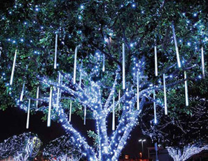 Fairly Icicle Falling Rain <strong>String</strong> Cascading 30cm 60cm 80cm 100cm <strong>8</strong> Tube Christmas Led Meteor Shower Light - Product Image 4