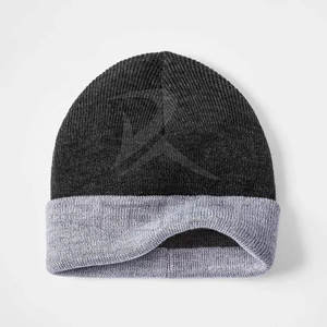 Logo personnalisé hiver chaud Slouchy Beanie chapeau 100% laine léger de haute qualité tricot tissu doux doublé crâne casquette pour hommes Image - Product Image 5