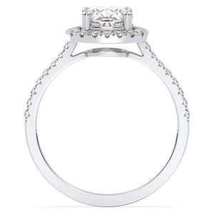 Bague de fiançailles halo en or massif 14 carats avec diamant rond de 1,74 carat, nouvelle conception REYES, pour femmes, personnalisable OEM ODM, bijoux fins - Product Image 6