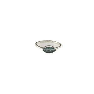 Anillo bonito delicado hecho a mano de excelente calidad de Plata de Ley 925 con piedra preciosa de Topacio Azul diamante piedra principal boda uso diario - Product Image 1