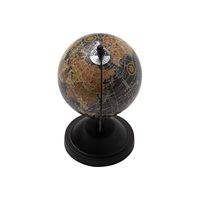 CALVIN HANDICRAFTS Globe Nautique Viking Noir 7,8 pouces Base en Alliage de Magnésium Décoration de Bureau Géométrique Cadeau Journée de la Terre Personnalisé