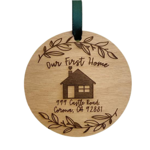 เลเซอร์ตัดไม้เครื่องประดับที่กำหนดเองไม้ต้นคริสต์มาสแขวนเครื่องประดับชุด - Product Image 2