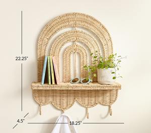 Crochet en bambou de pépinière de rotin pour accrocher des vêtements - Product Image 3