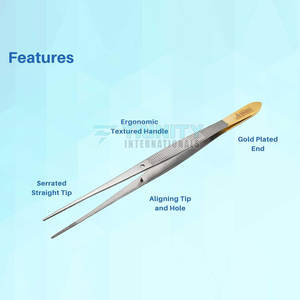 Fórceps de vendaje de Venta caliente Fórceps de vendaje de acero inoxidable Fórceps de vendaje de la mejor calidad para la venta en línea - Product Image 5